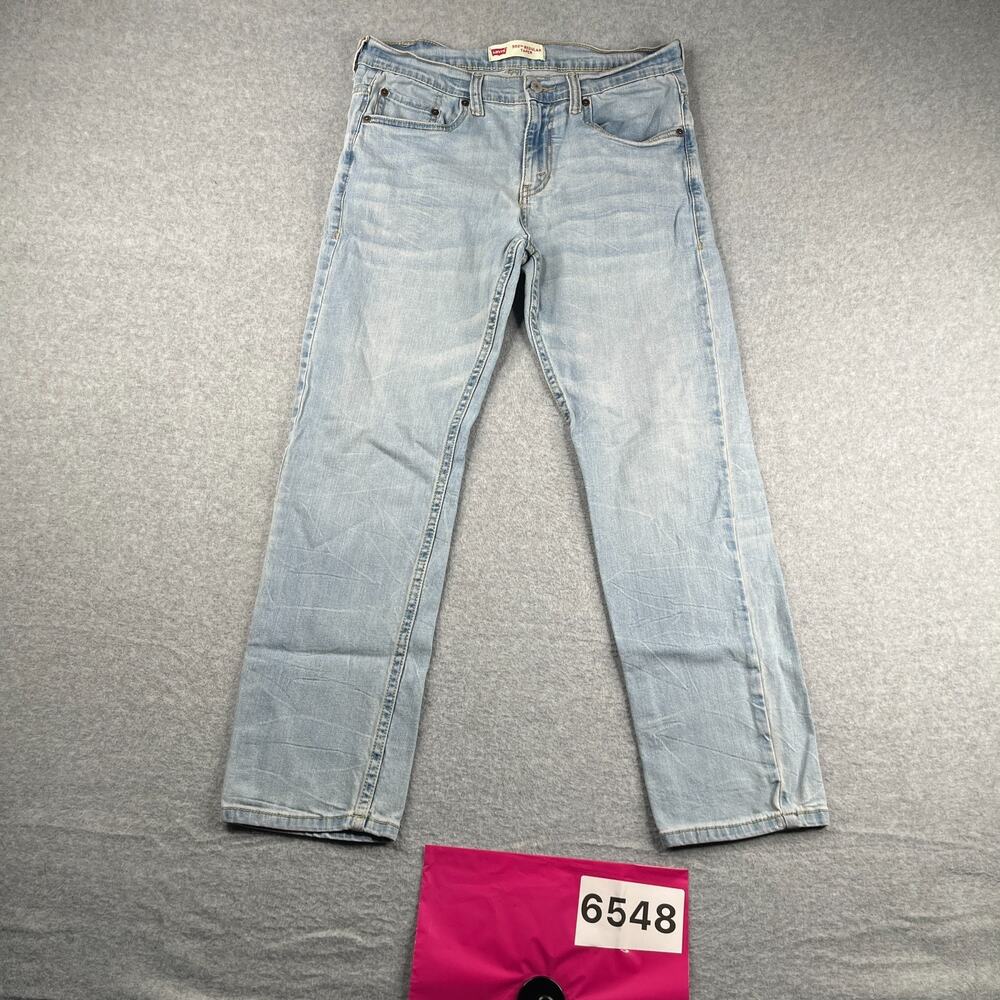Levis Denim Jeans 502 Regular Taper Light Wash Casual Womens Size 14 Husky